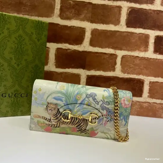 Hyper Peter Horsebit wallet Tiger Gucci 1955 0603